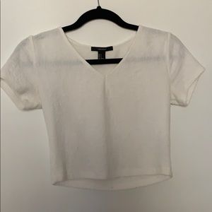 white crop top tshirt